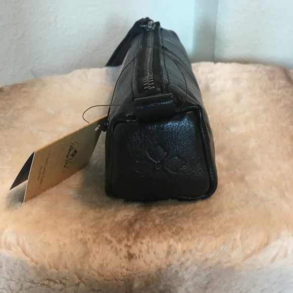 Patricia Nash Isla Oblong Black Leather Case - Picture 4 of 6